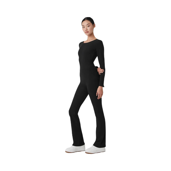 Alo Women's Alosoft Melody Full Length Bootcut Onesie - Black