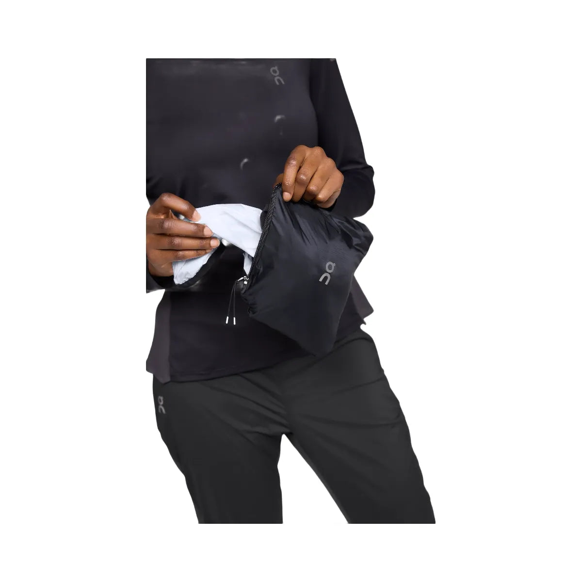 On On Weather Jacket White Black