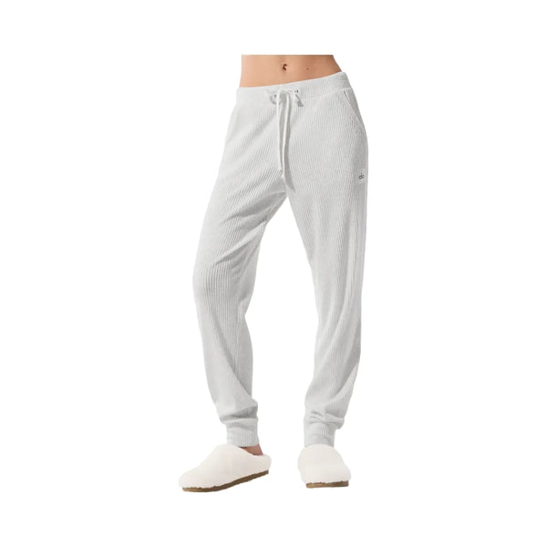 Alo Women's Muse Sweatpant - White Heather