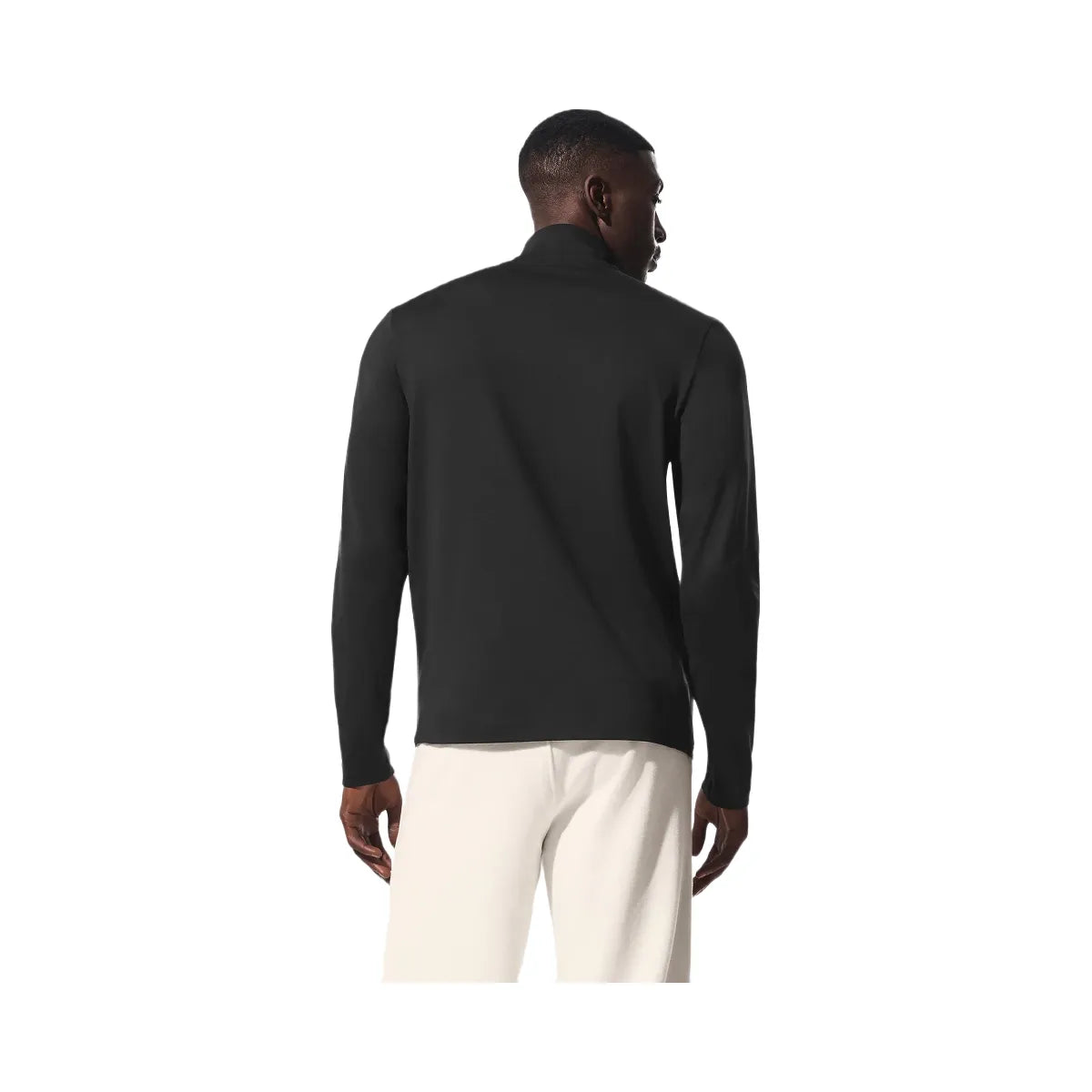 Alo Men's Conquer Reform Mock Neck Long Sleeve - Black
