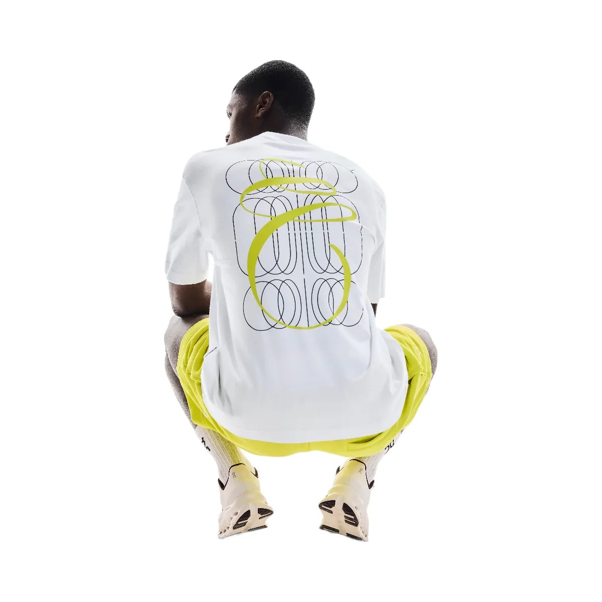 On Club-T Graphic White | Lime