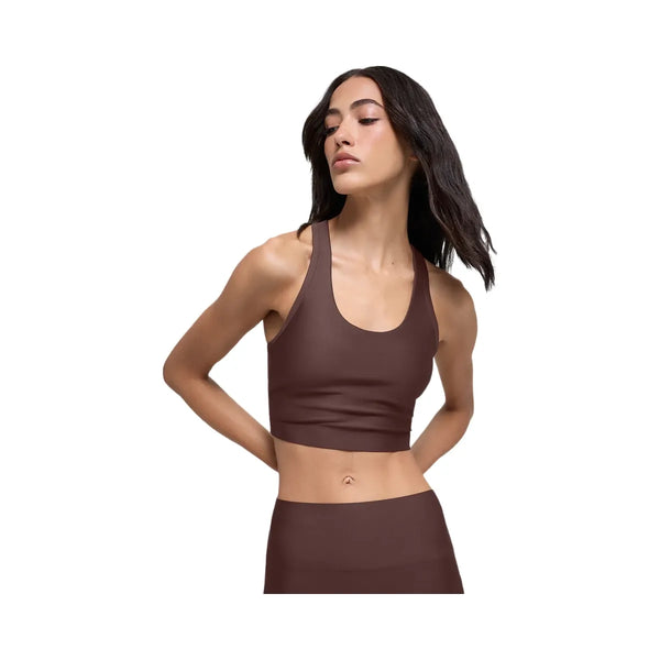 Alo Women's Airlift Super Sleek Bra Tank - Brownstone