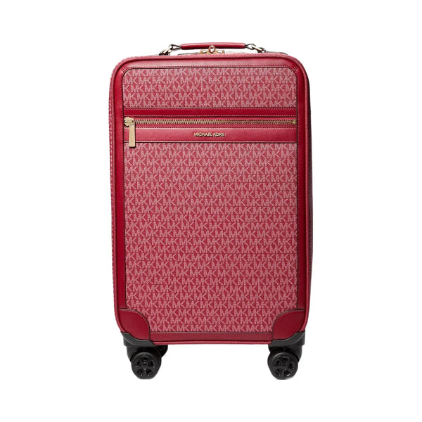 Michael Kors Michael Kors Jet Set Travel Small Signature Logo Suitcase Cherry