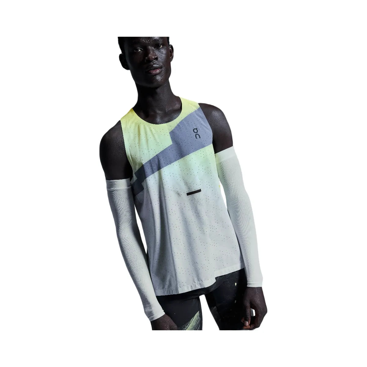 On Race Singlet Limelight | Glacier