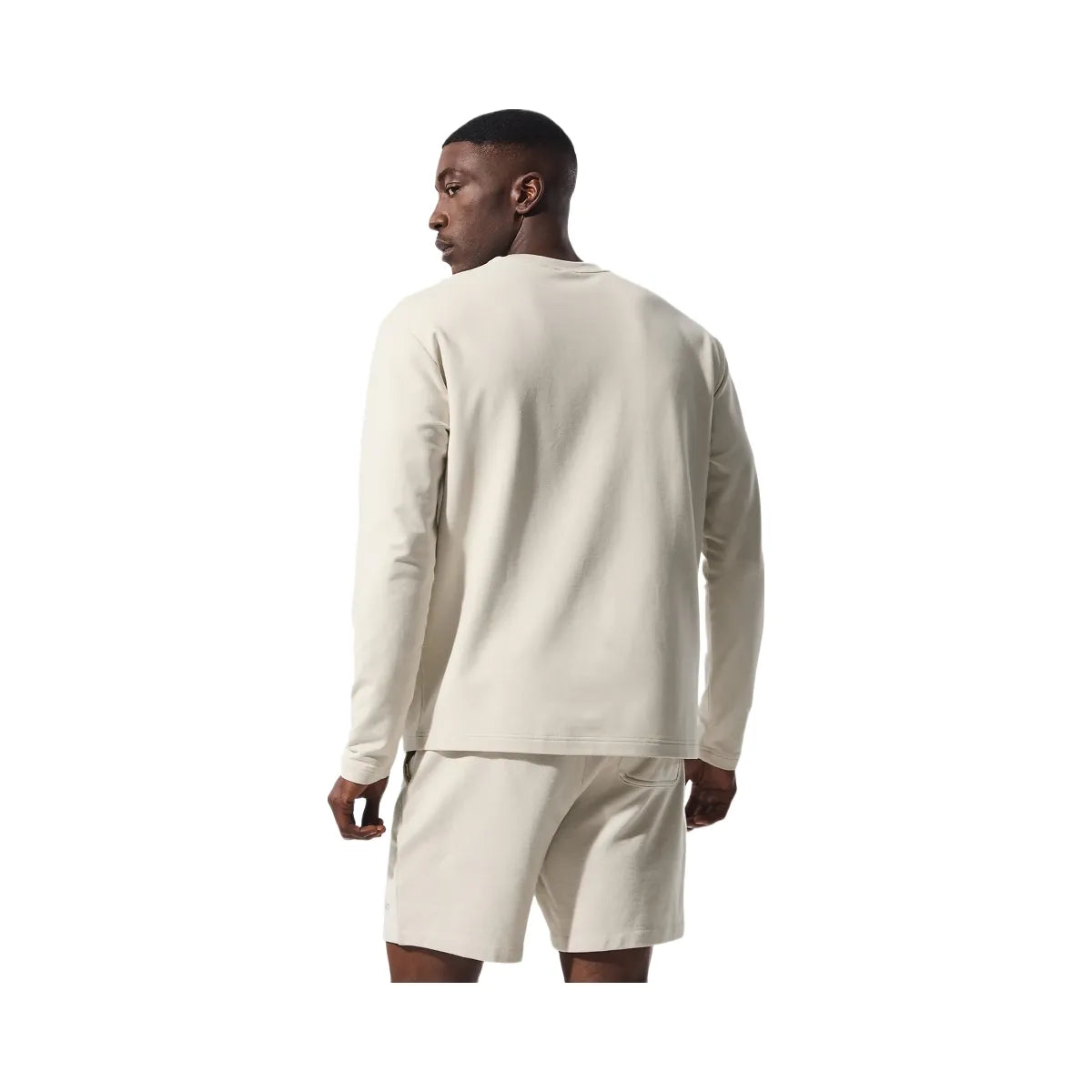 Alo Men's Double Take Long Sleeve Crew - Bone