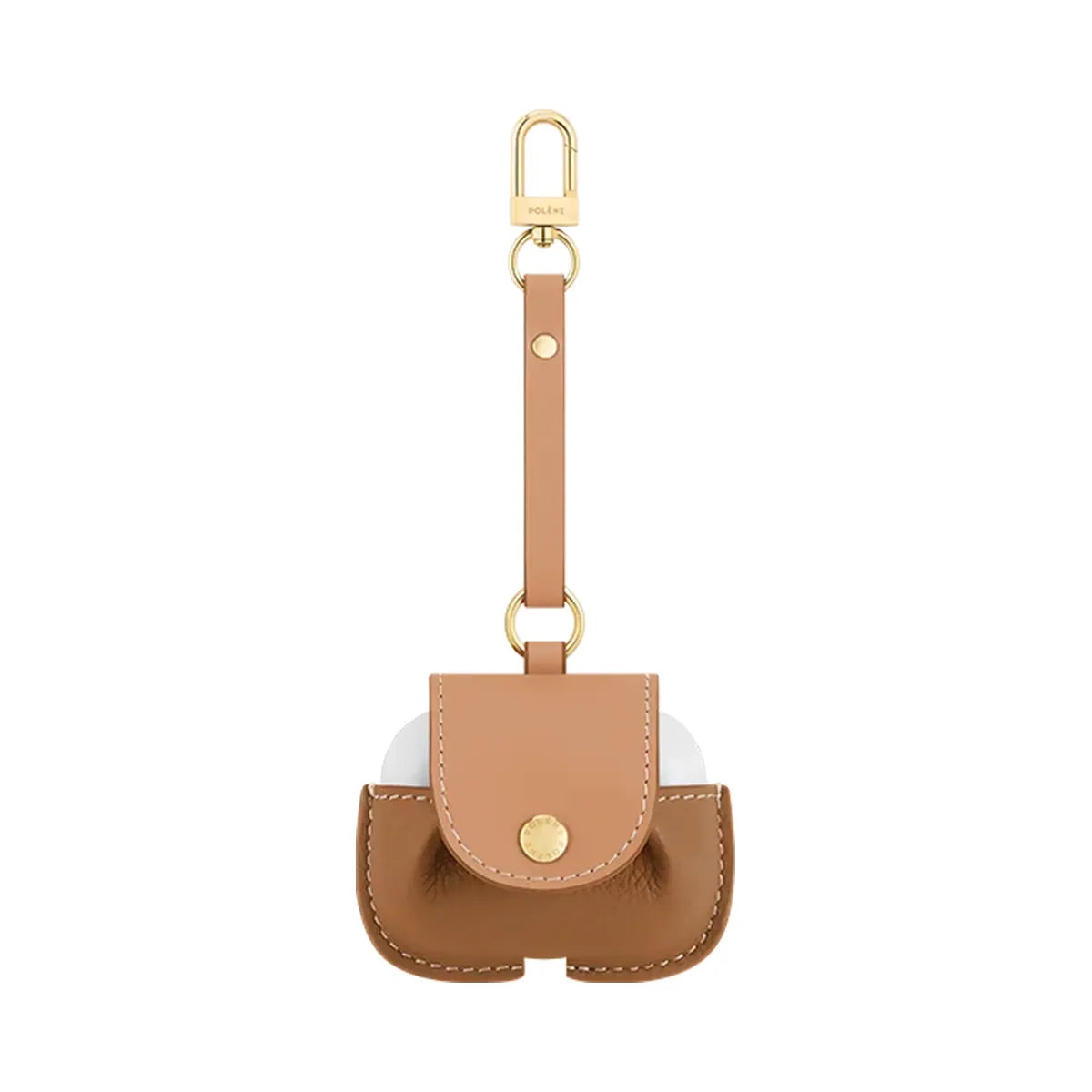 Polene Airpods case Duo Camel