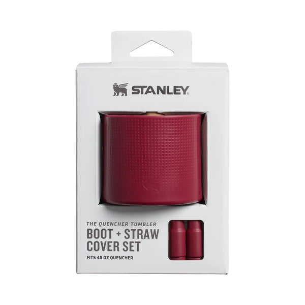 Stanley Quencher Boot and Straw Cover Set (40OZ) Cranberry