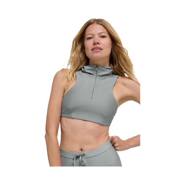 Alo Women's Airlift Light Speed Hooded Bra - Lunar Grey
