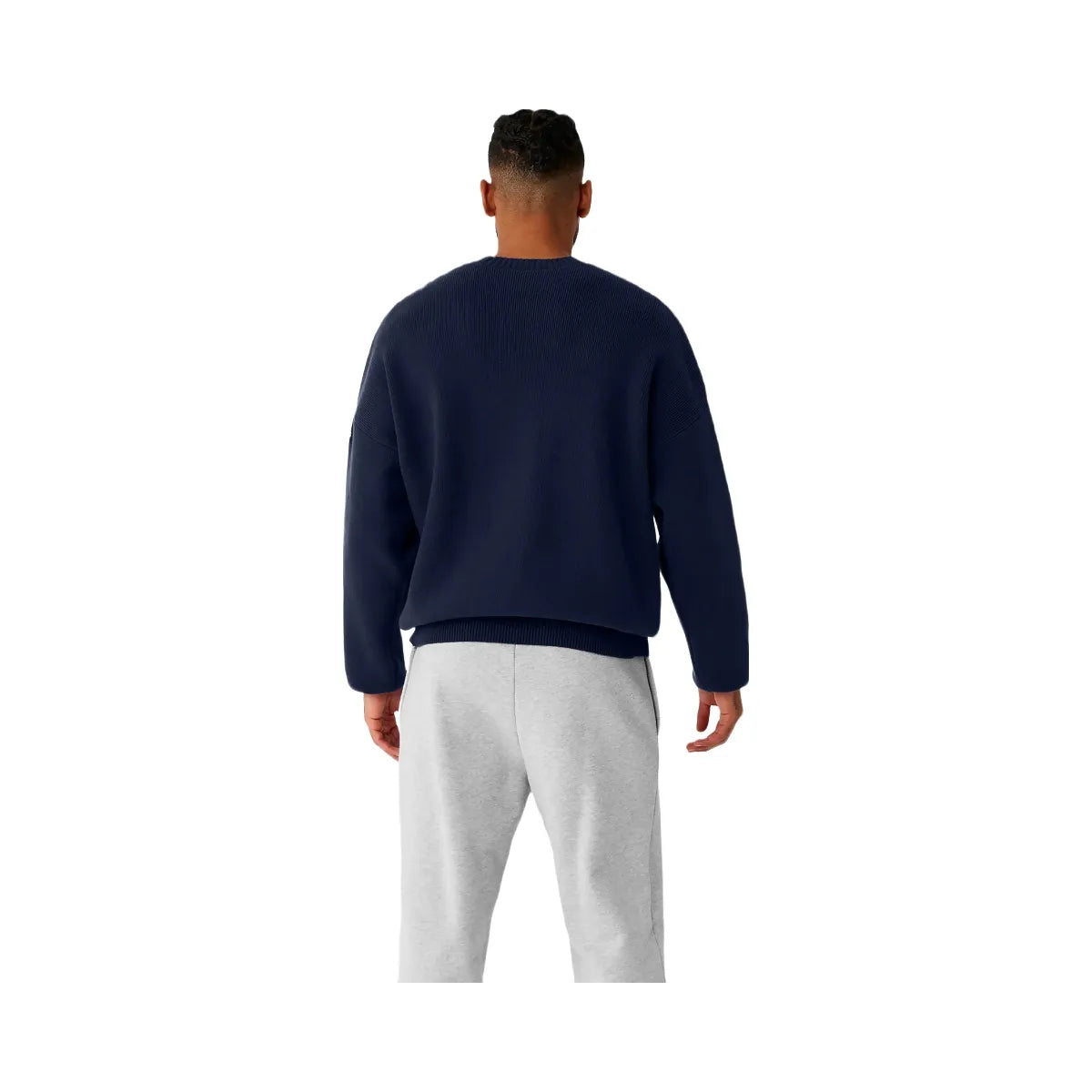Alo Men's Scholar Crew Neck Sweater - Navy