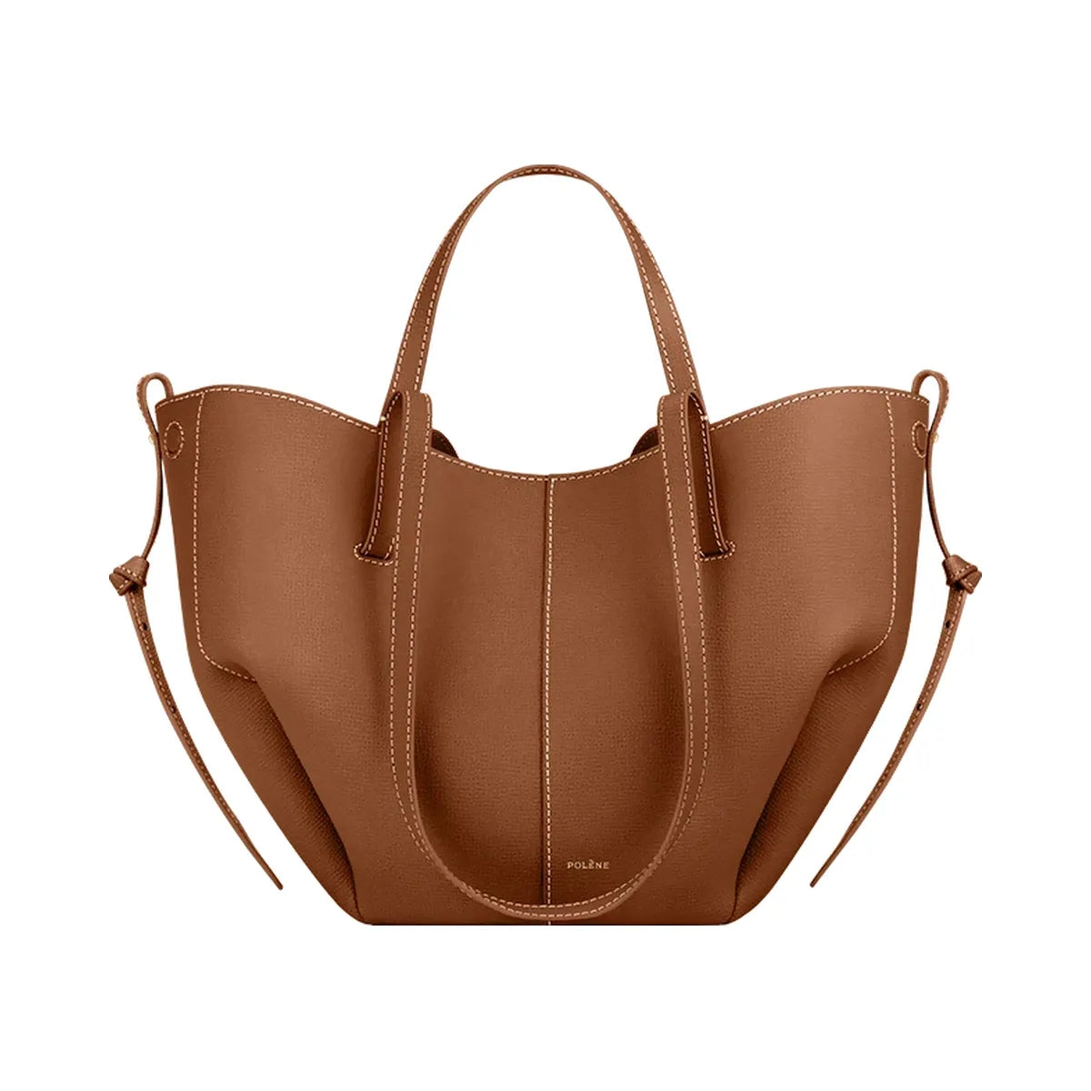 Polene Cyme Mini Textured Camel