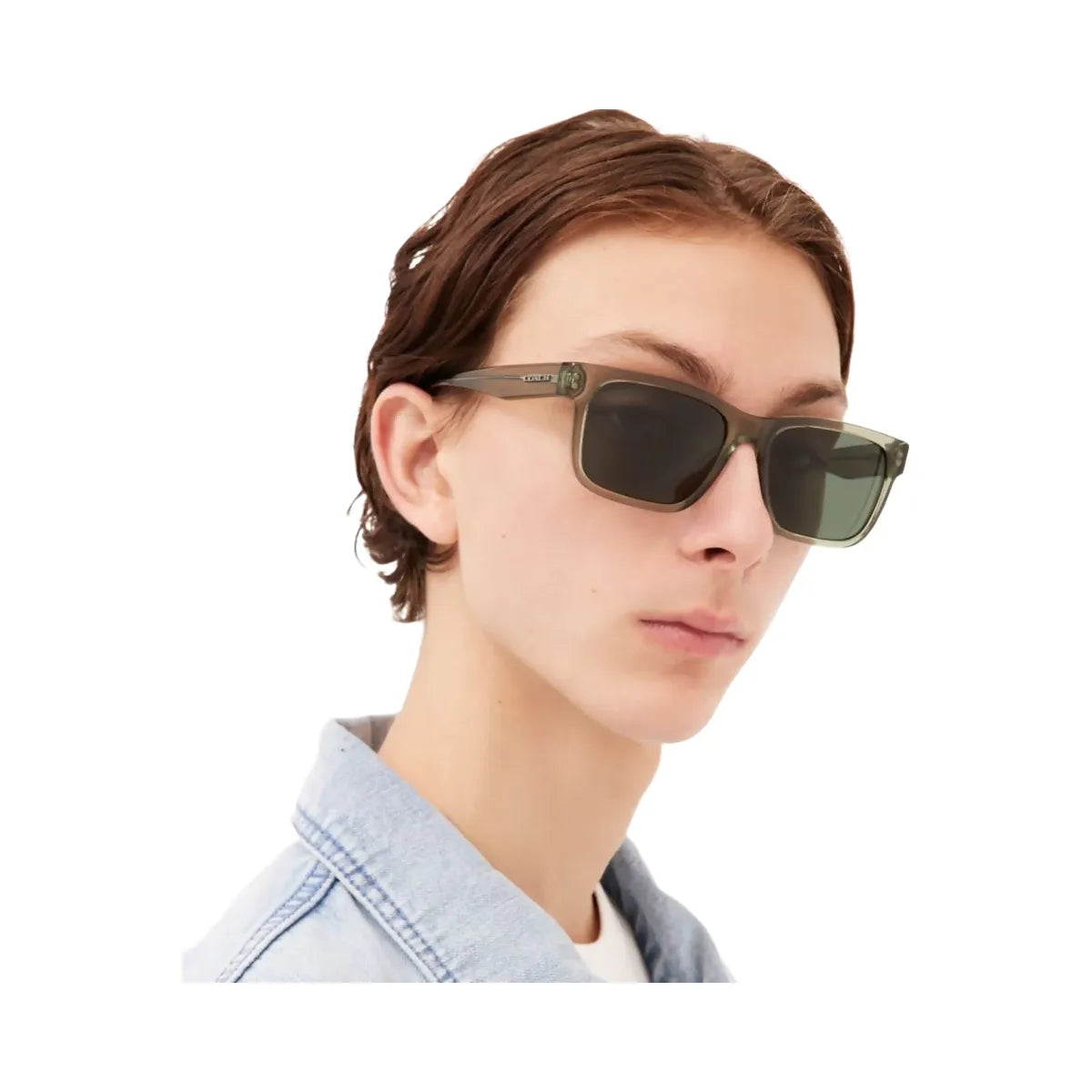Coach Coach Square Frame Sunglasses Transparent Green