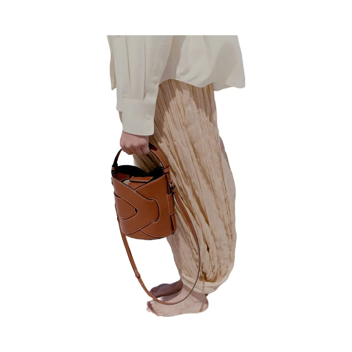 Polene Nodde Seau Cognac