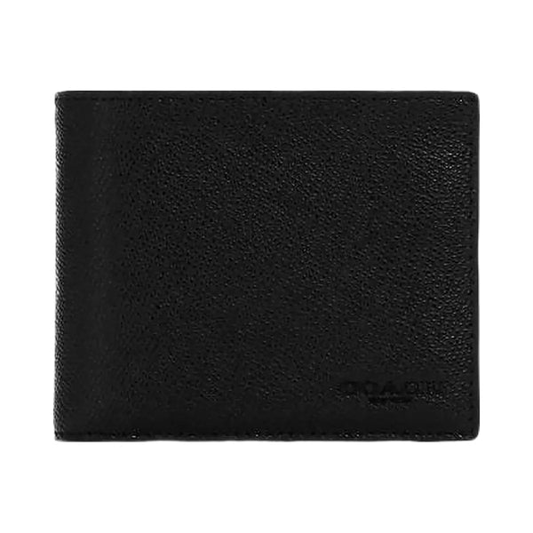 Coach 3 In 1 Wallet Crossgrain Leather-Black