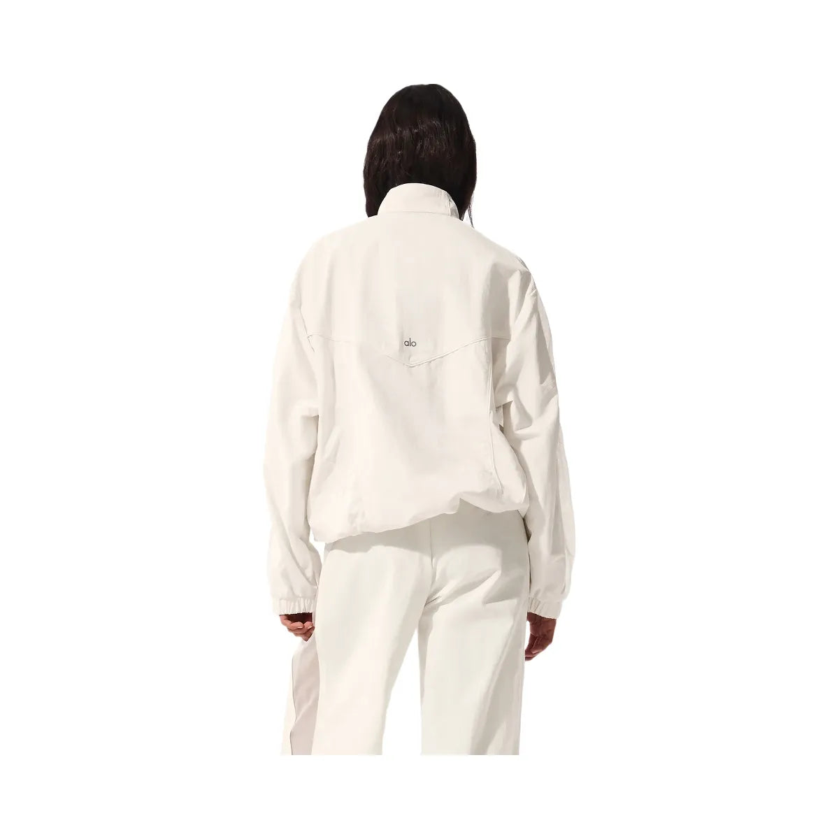 Alo Women's Origin Full-Zip Track Jacket - Ivory