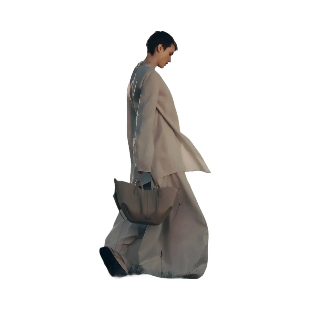 Polene Cyme Mini Textured Taupe