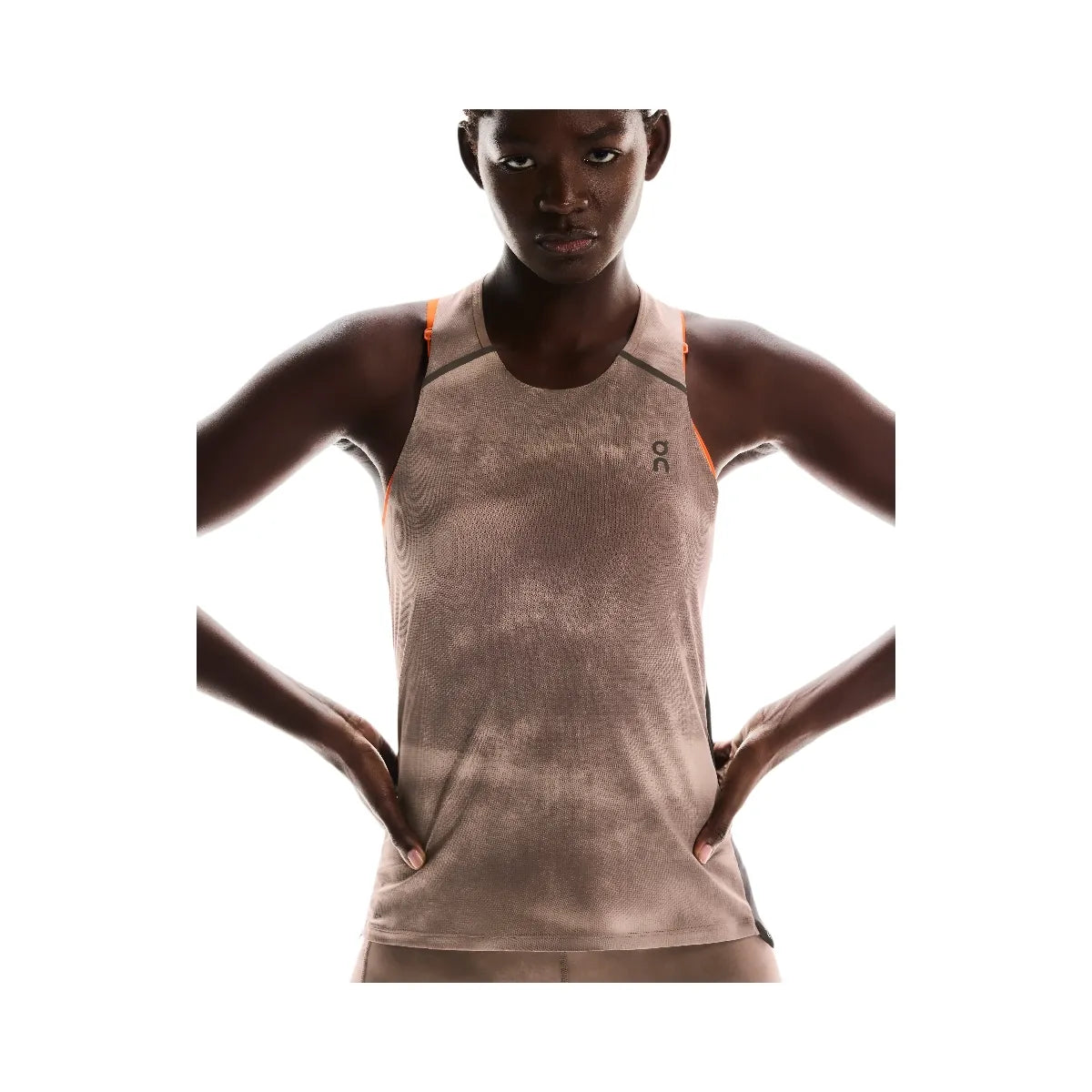 On Performance Tank Aop Cinder | Black