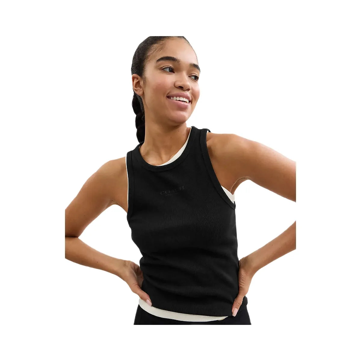 Coach Coach Tank Top Black