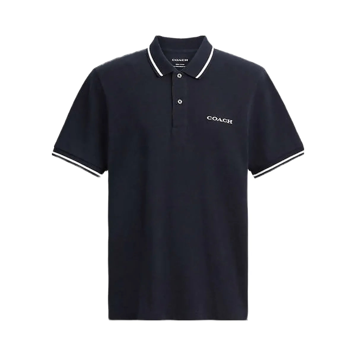 Coach Coach Signature Trim Polo Navy
