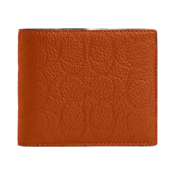 Coach 3 In 1 Wallet In Signature Leather Pebbled Leather-Qb-Toffee
