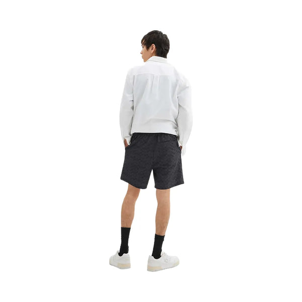 Coach Coach Signature Swim Trunks In Recycled Polyester Charcoal Signature