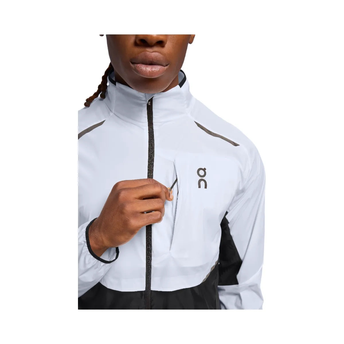 On On Weather Jacket White Black
