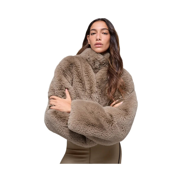 Alo Women's Faux Fur Allure Jacket - Oat