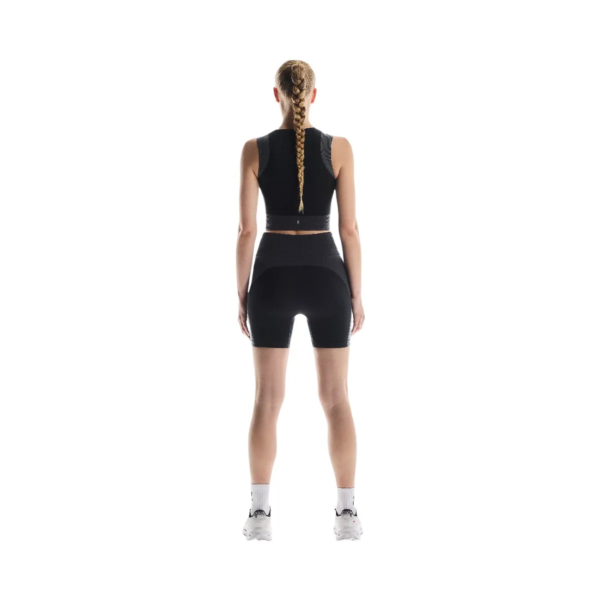 On Studio Knit Crop Black | Eclipse