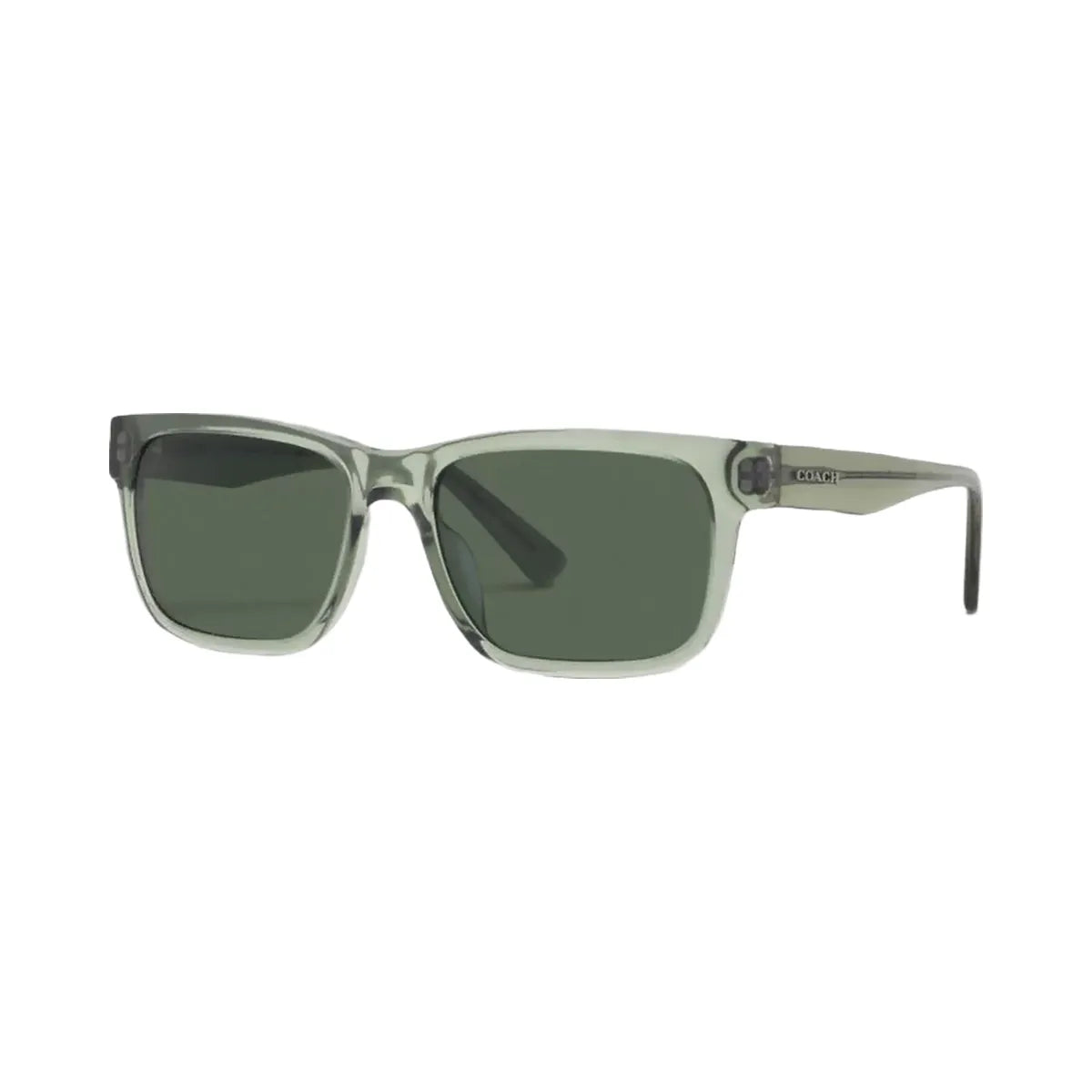 Coach Coach Square Frame Sunglasses Transparent Green