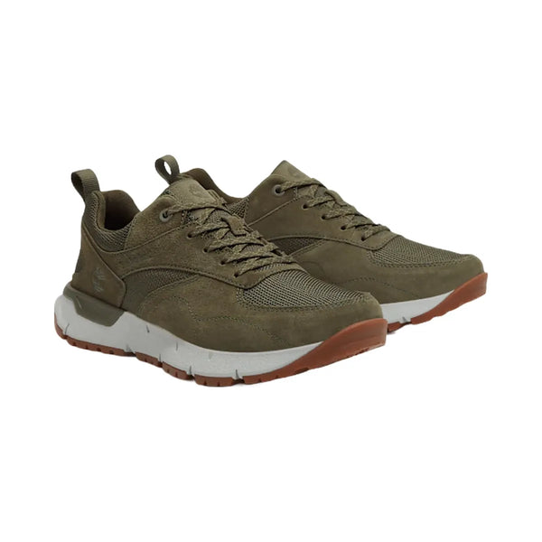 Timberland Voyager Park Low Lace-Up Sneaker Dark Green Mesh Men'S