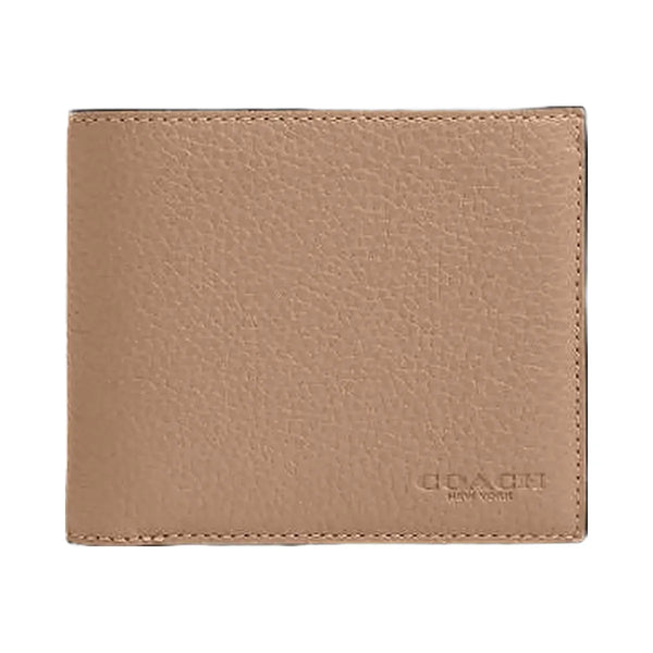 Coach 3 In 1 Wallet Pebbled Leather-Taupe