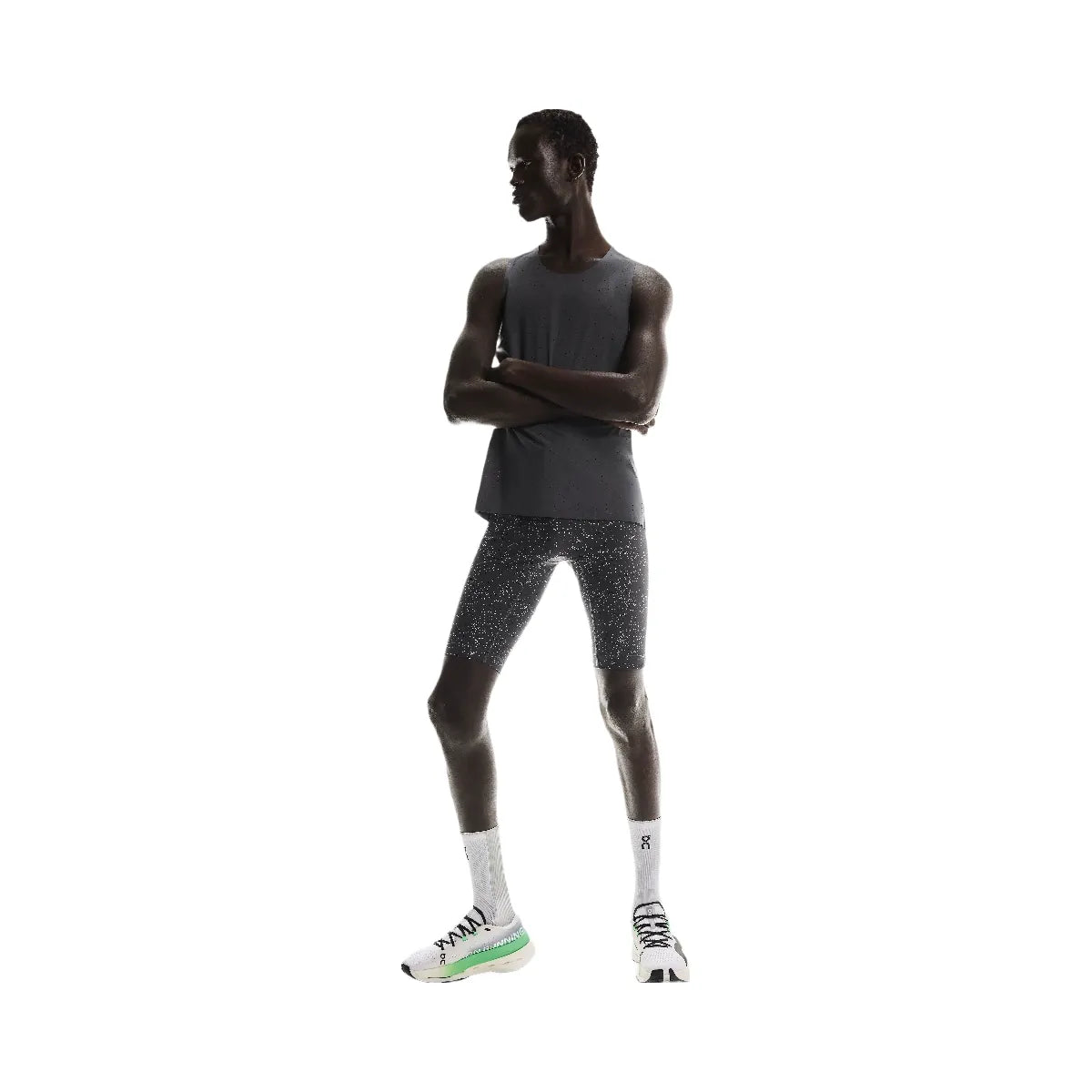 On Race Tights Half Iron | Glacier
