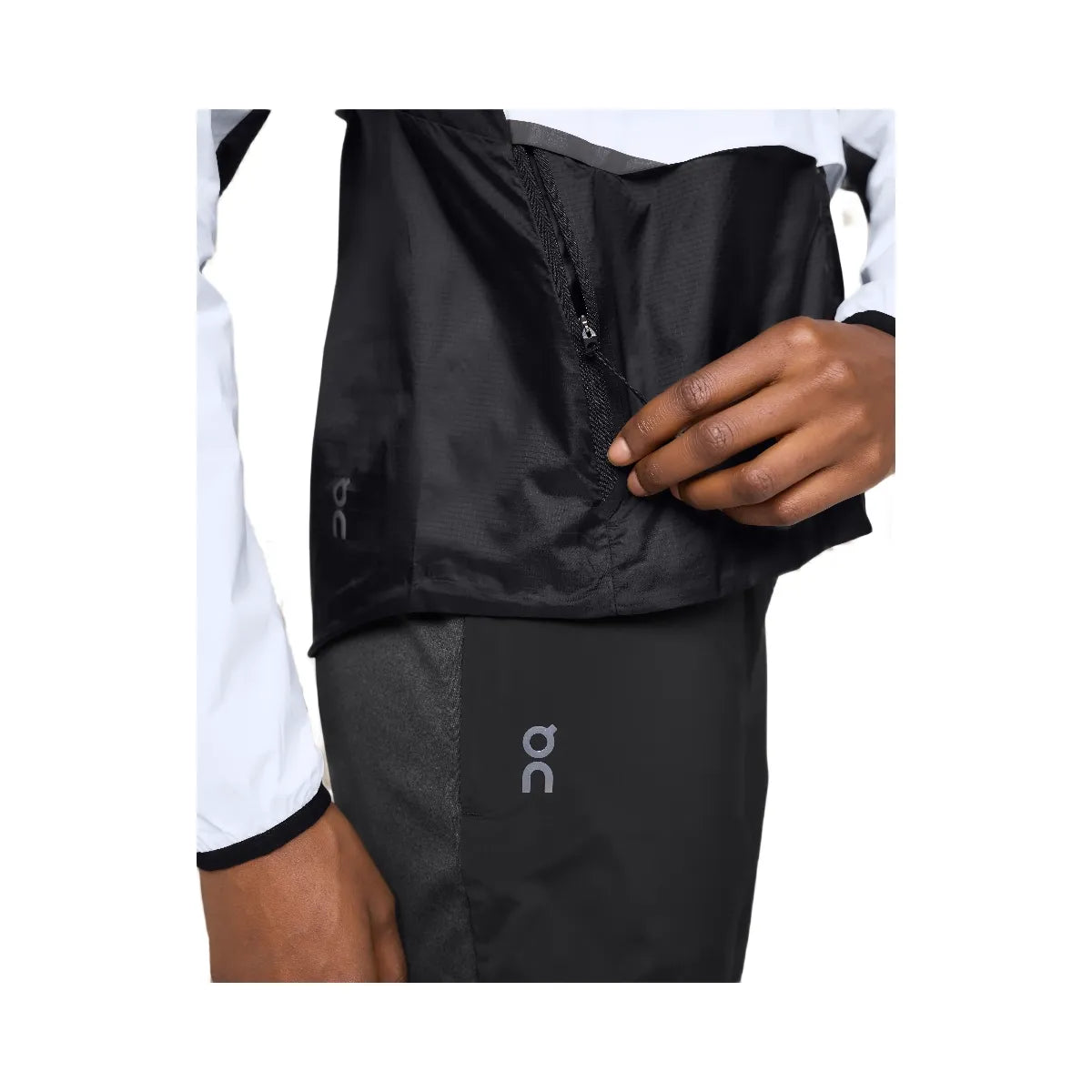 On On Weather Jacket White Black