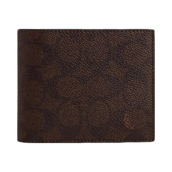 Coach 3 In 1 Wallet In Signature Canvas Signature Canvas-Mahogany Multi