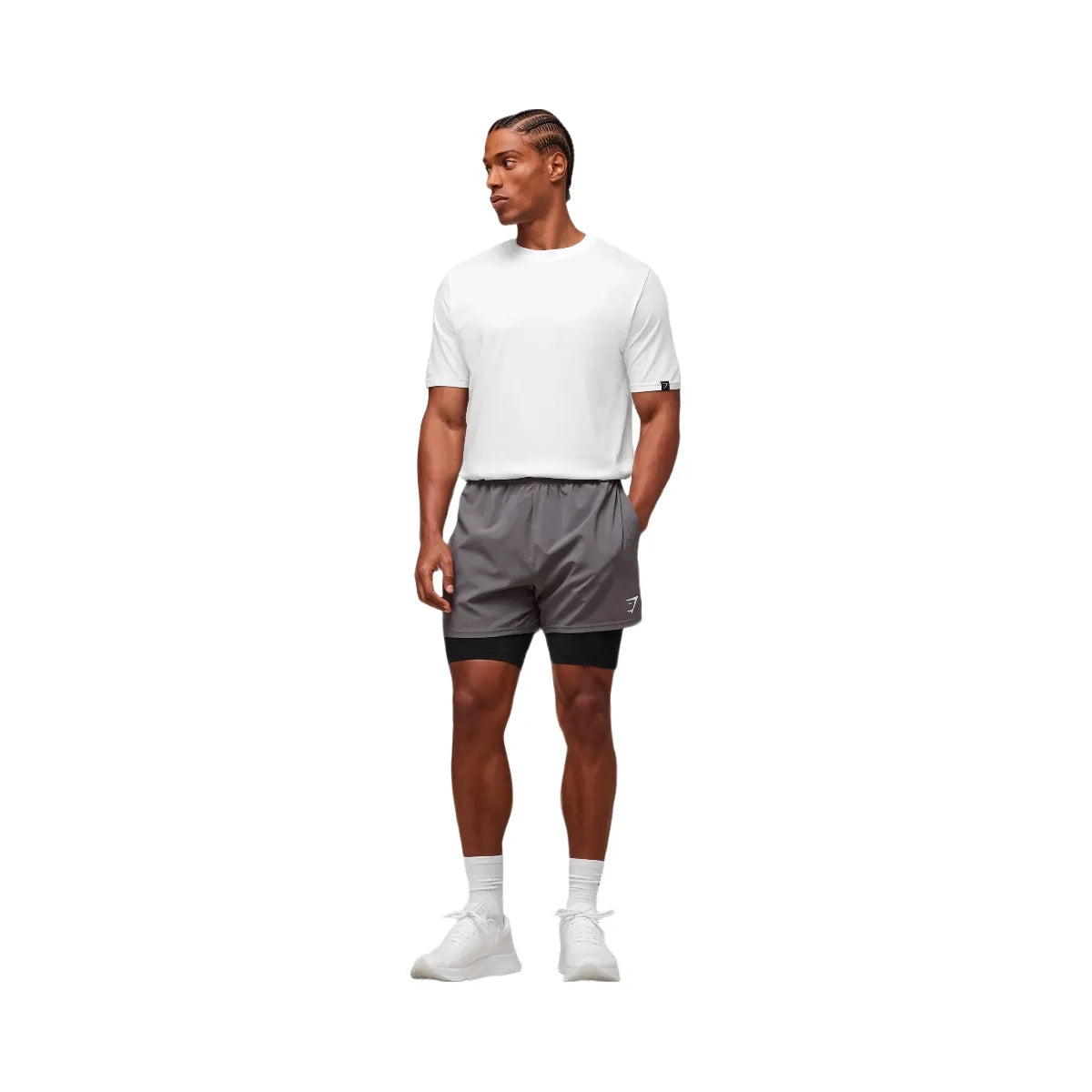 Gymshark everywear Warp Knit Half Tight - Black
