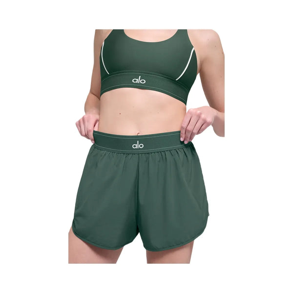 Alo Women's Match Point Short - Clover Green