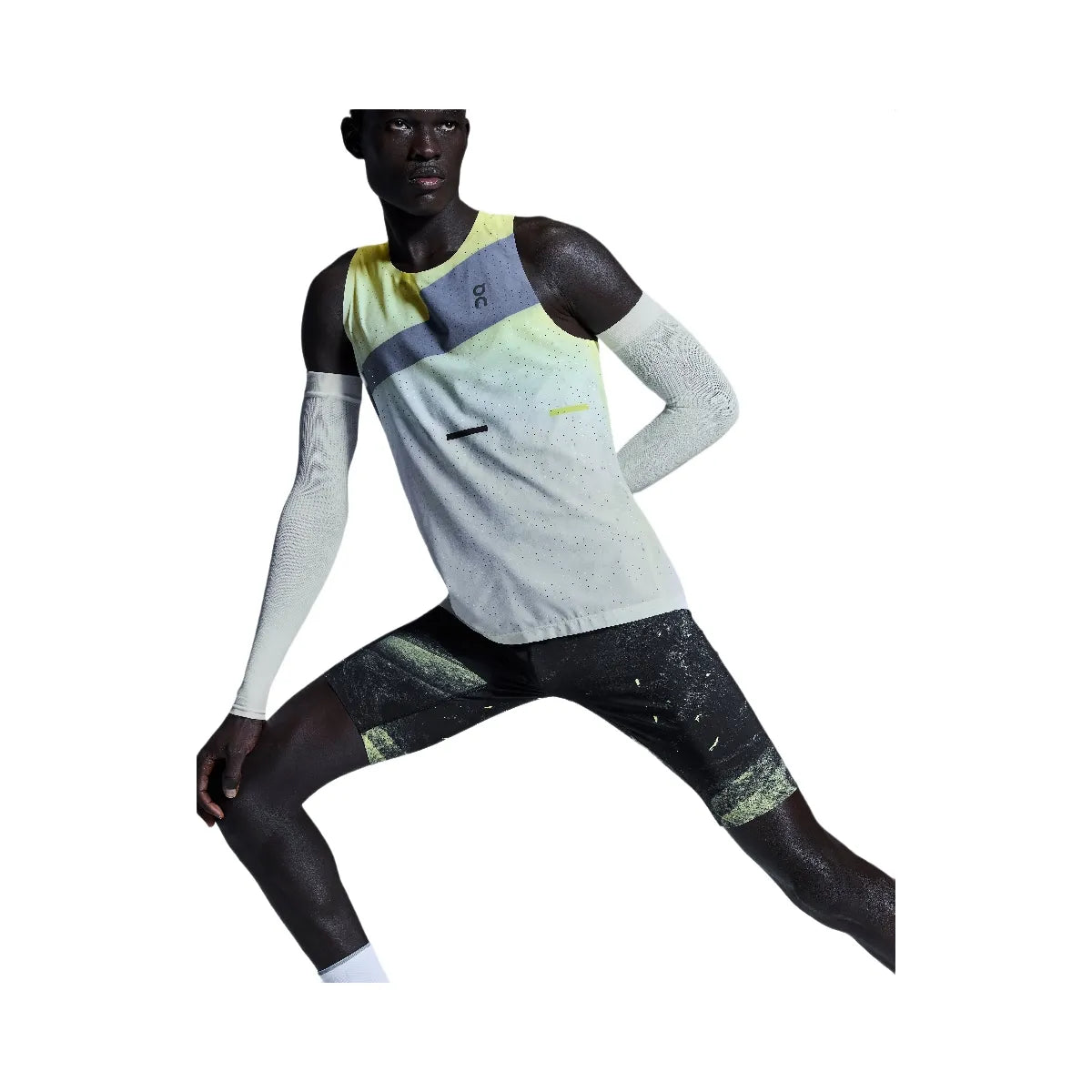 On Race Singlet Limelight | Glacier