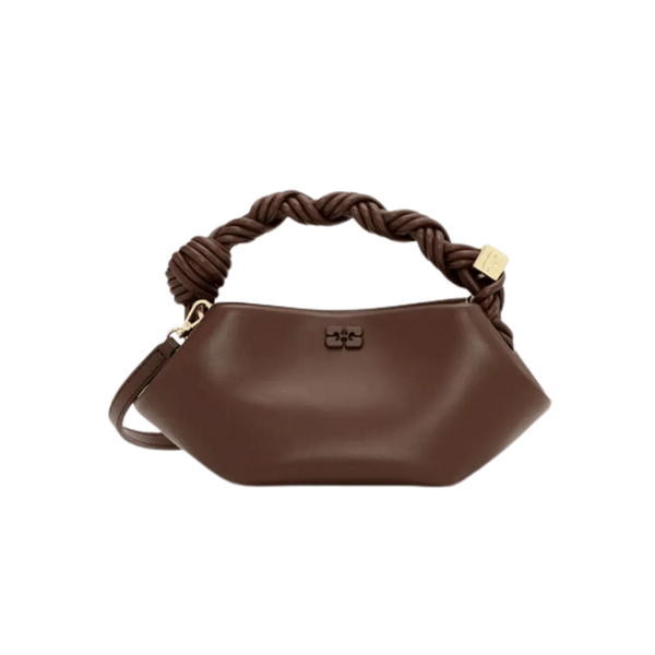 Ganni Brown Mini Bou Bag