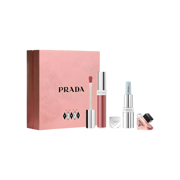 Prada Glass Lip Gloss Blue Lipstick Gift Set 2026 Valentine's Day Limited Edition
