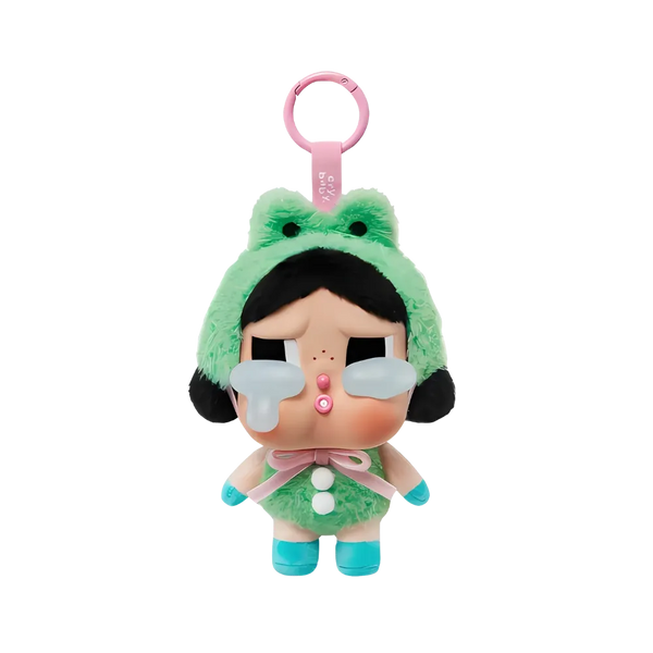 Pop Mart CryBaby Crying Again Series What A Frog Vinyl Face Plush