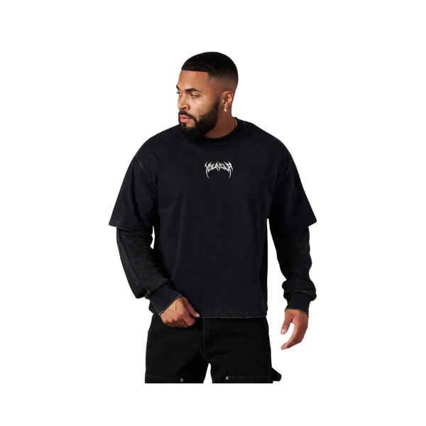 YoungLA Shadow Twofer Long Sleeves Black Wash