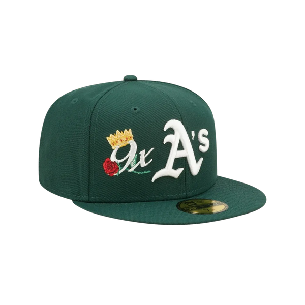 New era green Oakland athletics 59fifty Fitted Cap