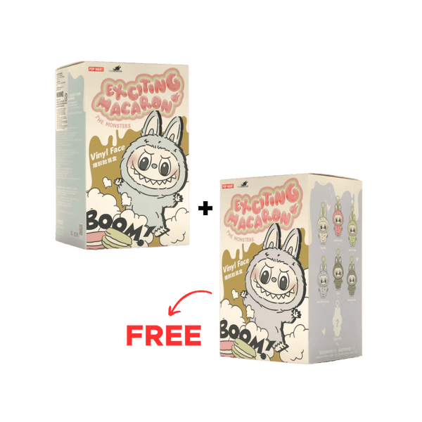 BUY 1 GET 1 FREE - Pop Mart Labubu The Monsters Tasty Macarons Vinyl Face Sealed Case Pack of 1