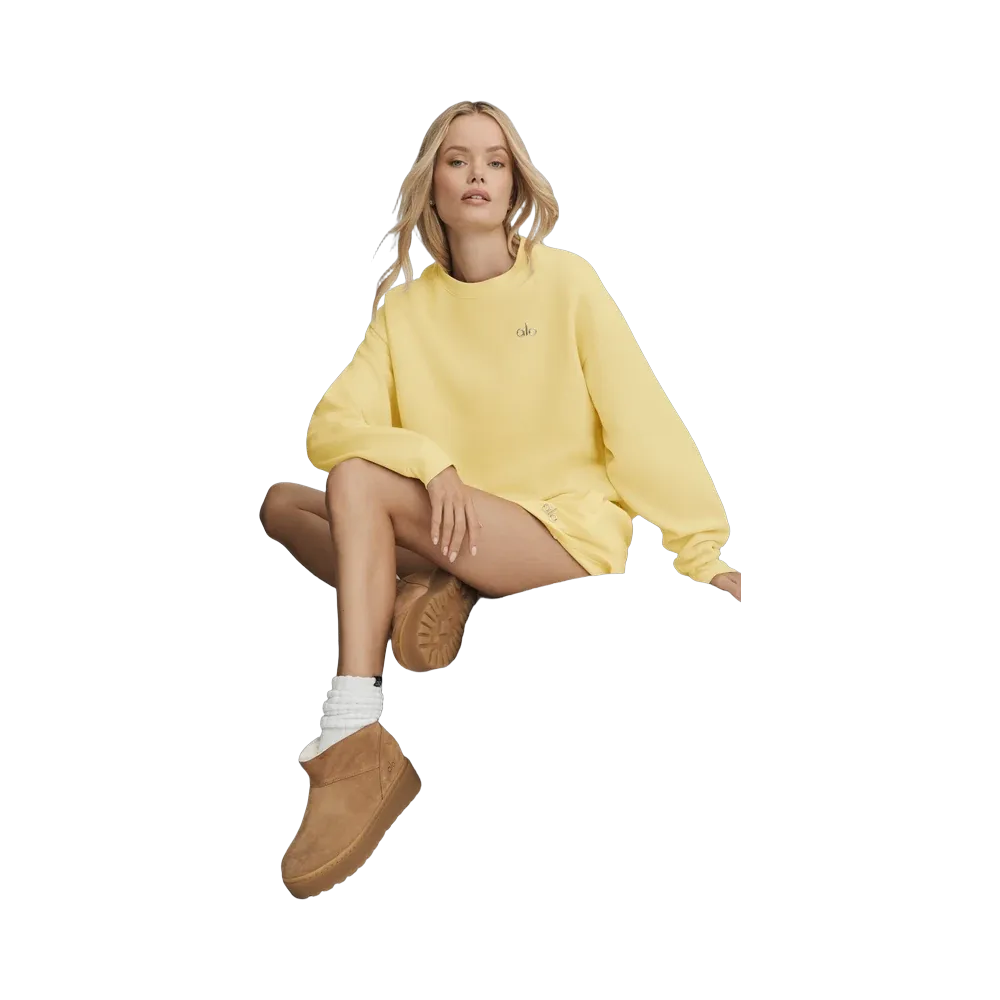 Alo Accolade Crew Neck Pullover 'Warm Butter'