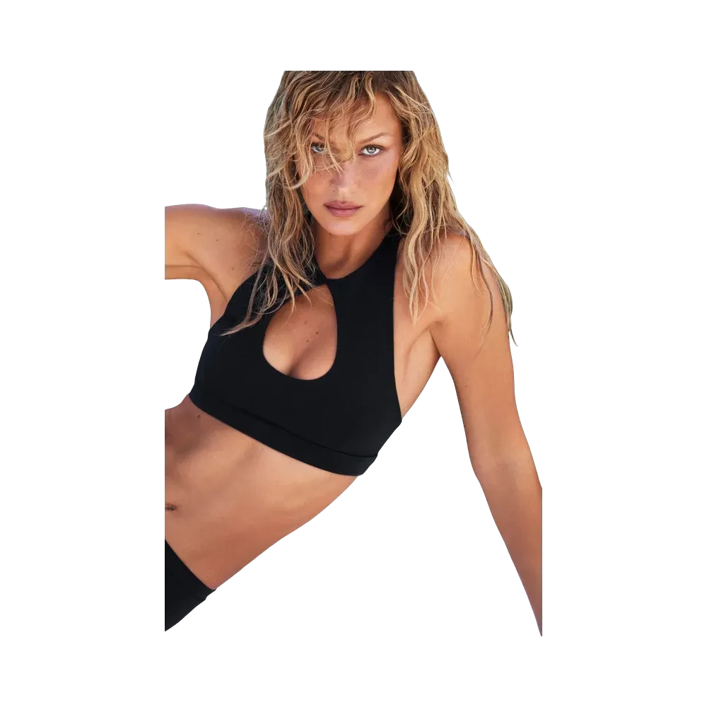 Alo Airbrush Lock In Bra 'Black'