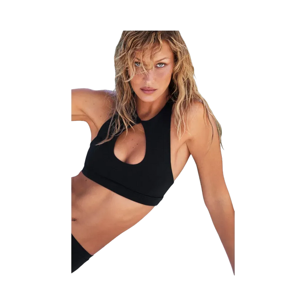 Alo Airbrush Lock In Bra 'Black'