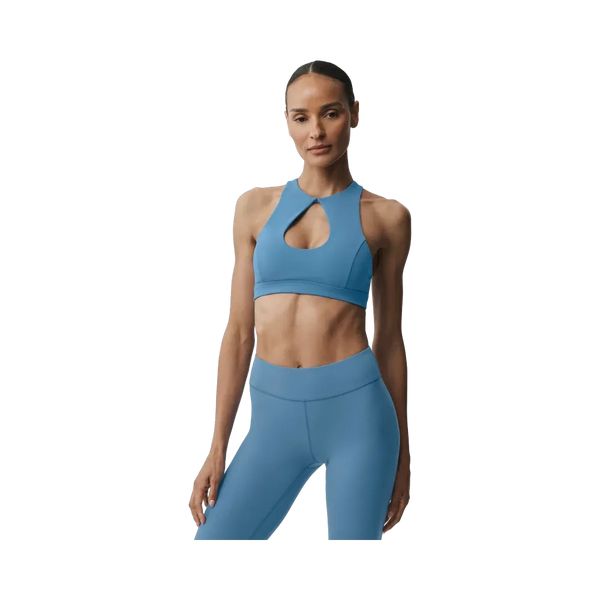 Alo Airbrush Lock In Bra 'California Blue'