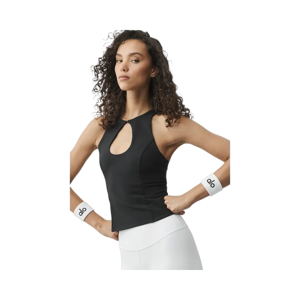 Alo Airbrush Lock In Bra Tank 'Black'