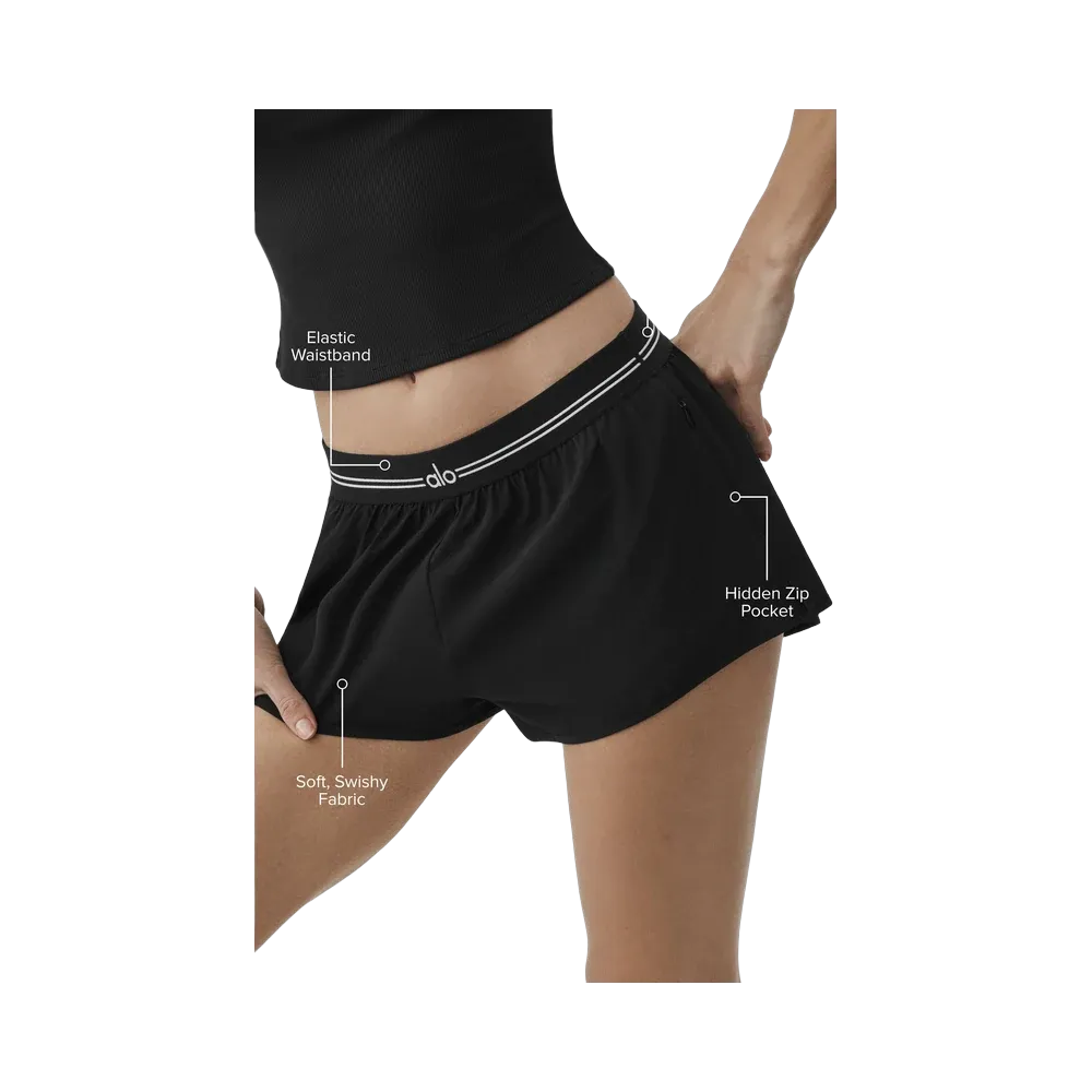 Alo Full Stride Micro Running Short 'Black'