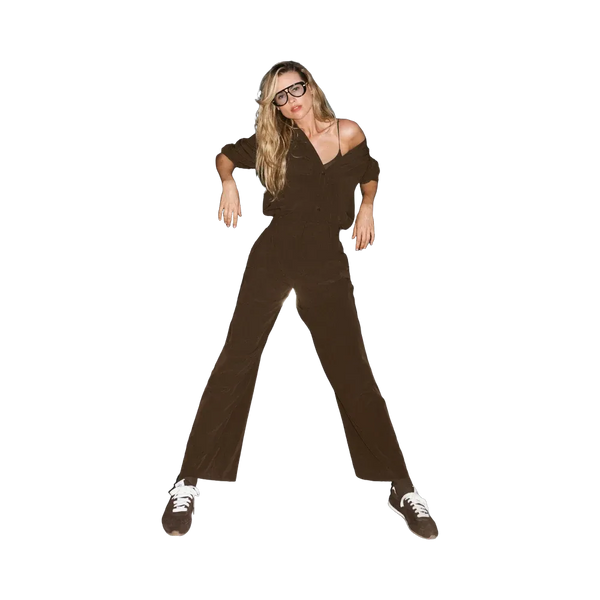 Alo High-Waist Dreamscape Trouser (Regular) 'Espresso'