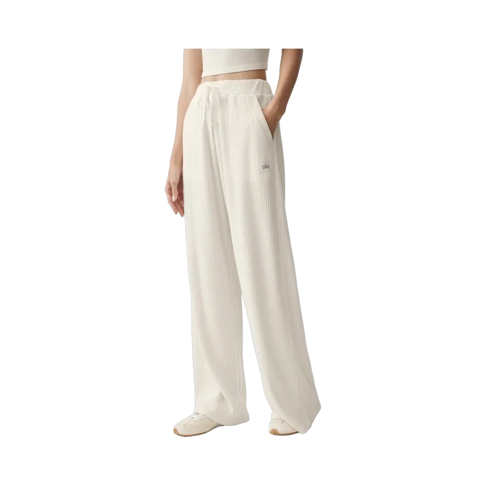 Alo Muse Wide Leg Pant 'Ivory'